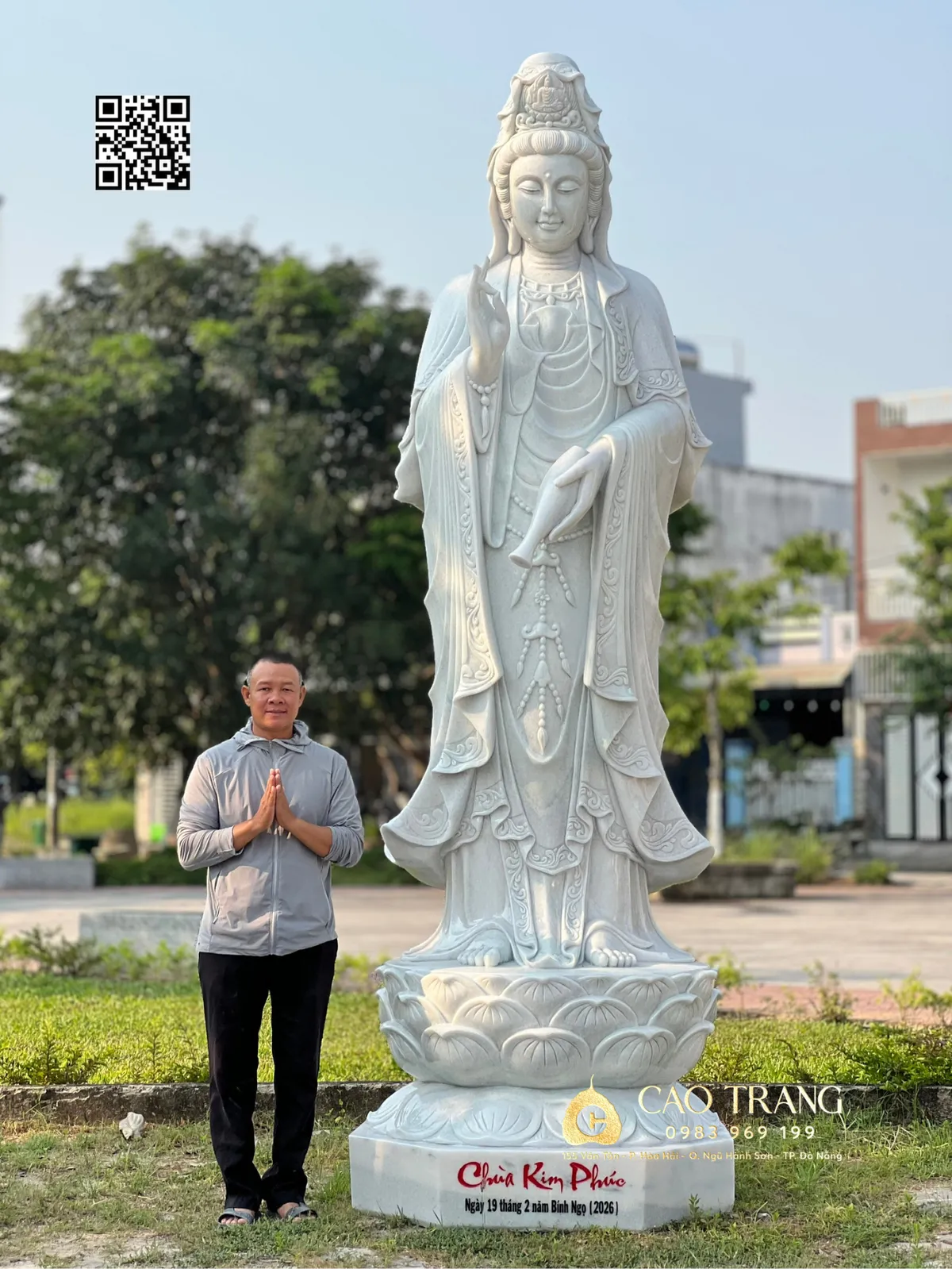 Tôn Trượng Quan Thế Âm Cao 3,5m Tại Hải Dương