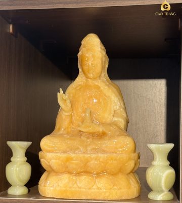 Nơi chế tác tượng Quan Âm bằng đá thạch anh