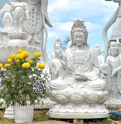 Mẫu Tượng 33 Ứng Hóa Thân của Quan Âm Bồ Tát Bằng Đá Đẹp