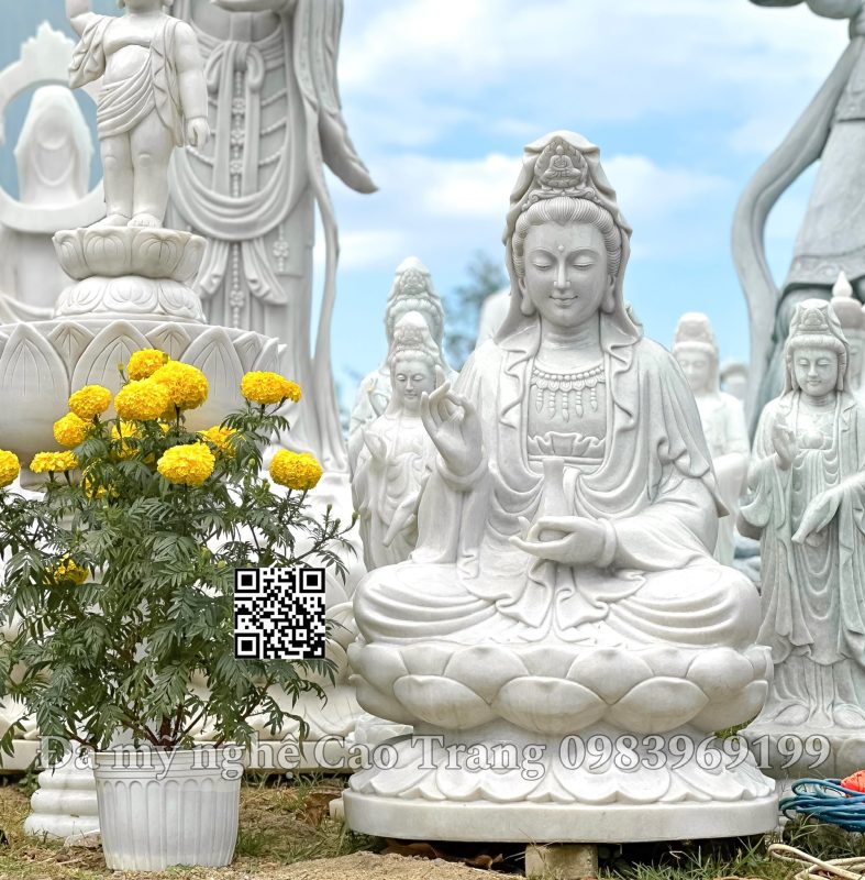 Mẫu Tượng 33 Ứng Hóa Thân của Quan Âm Bồ Tát Bằng Đá Đẹp